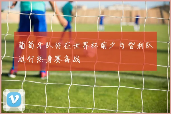 葡萄牙队将在世界杯前夕与智利队进行热身赛备战